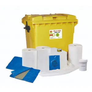 1100 Litre Oil & Fuel Spill Refill Kit with Drain Cover & Putty