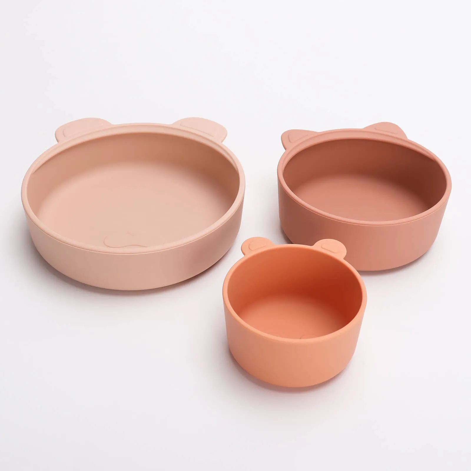 (3pc) Stackable Snack Bowl Set (Terracotta-Blush)