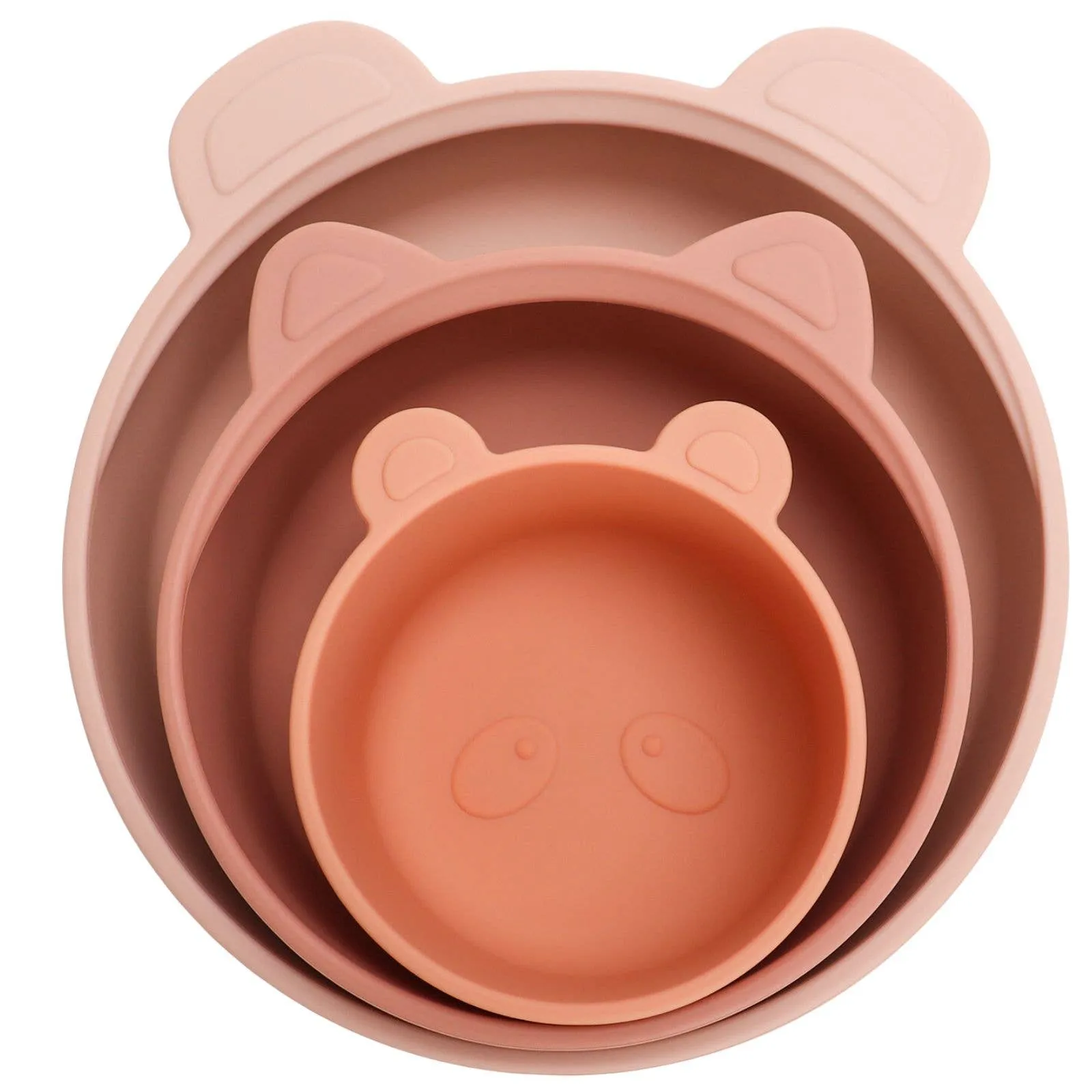 (3pc) Stackable Snack Bowl Set (Terracotta-Blush)