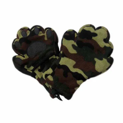 Adult Camouflage Fleece Mittens