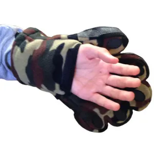 Adult Camouflage Fleece Mittens