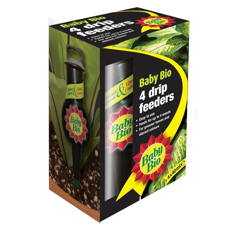 Baby Bio 4 Drip Plant Feeders Original 4 Pack 40ml