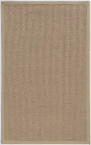 Benzara 12 x 2.5 Feet Hand Finish Wool Rug with Action Backing, Brown and Beige