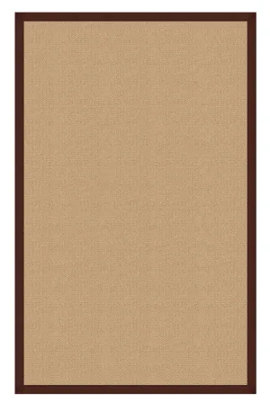 Benzara 2.83 x 1.83 Feet Hand Finish Wool Rug with Action Backing, Beige and Brown