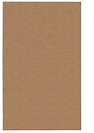 Benzara 5 X 3 Feet Hand Tufted Wool Rug with Jute Backing, Cork Brown