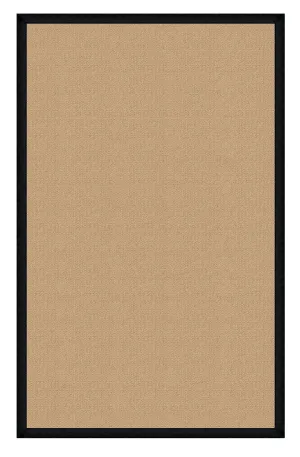 Benzara 6 x 4 Feet Hand Finish Wool Rug with Action Backing, Beige and Black