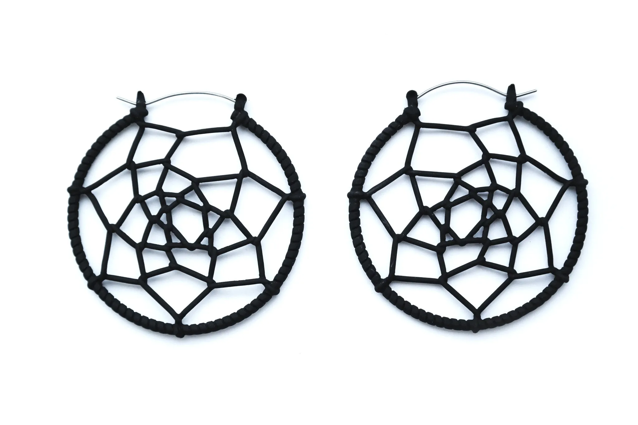 Black Dreamcatcher Earrings