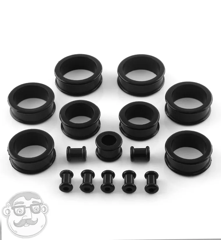 Black Silicone Tunnels (CLOSE OUT)