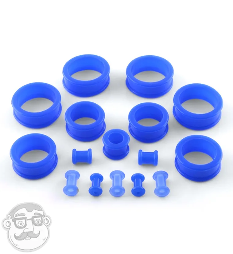 Blue Silicone Tunnels (CLOSE OUT)