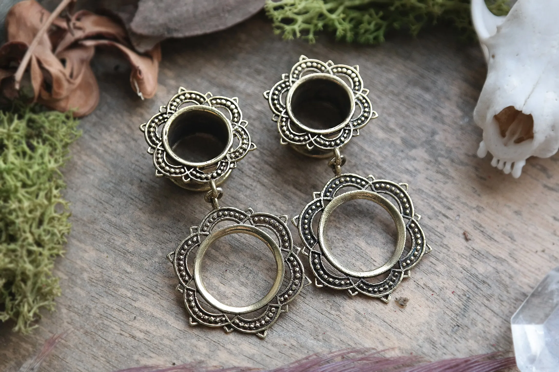 Brass Mandala Flower Tunnels