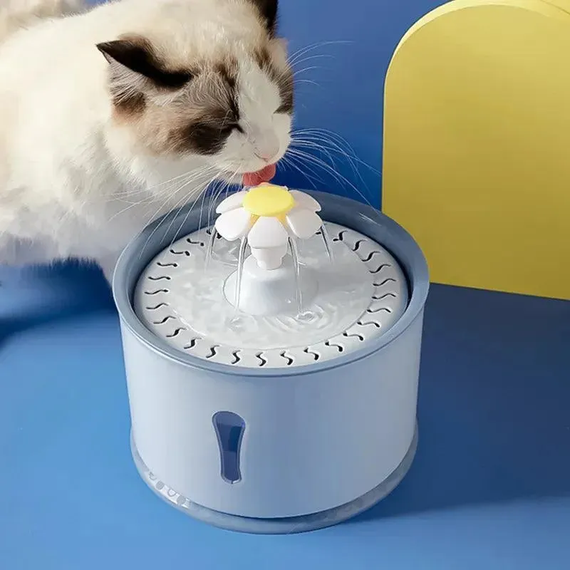 Cat Drinking Water Fountain