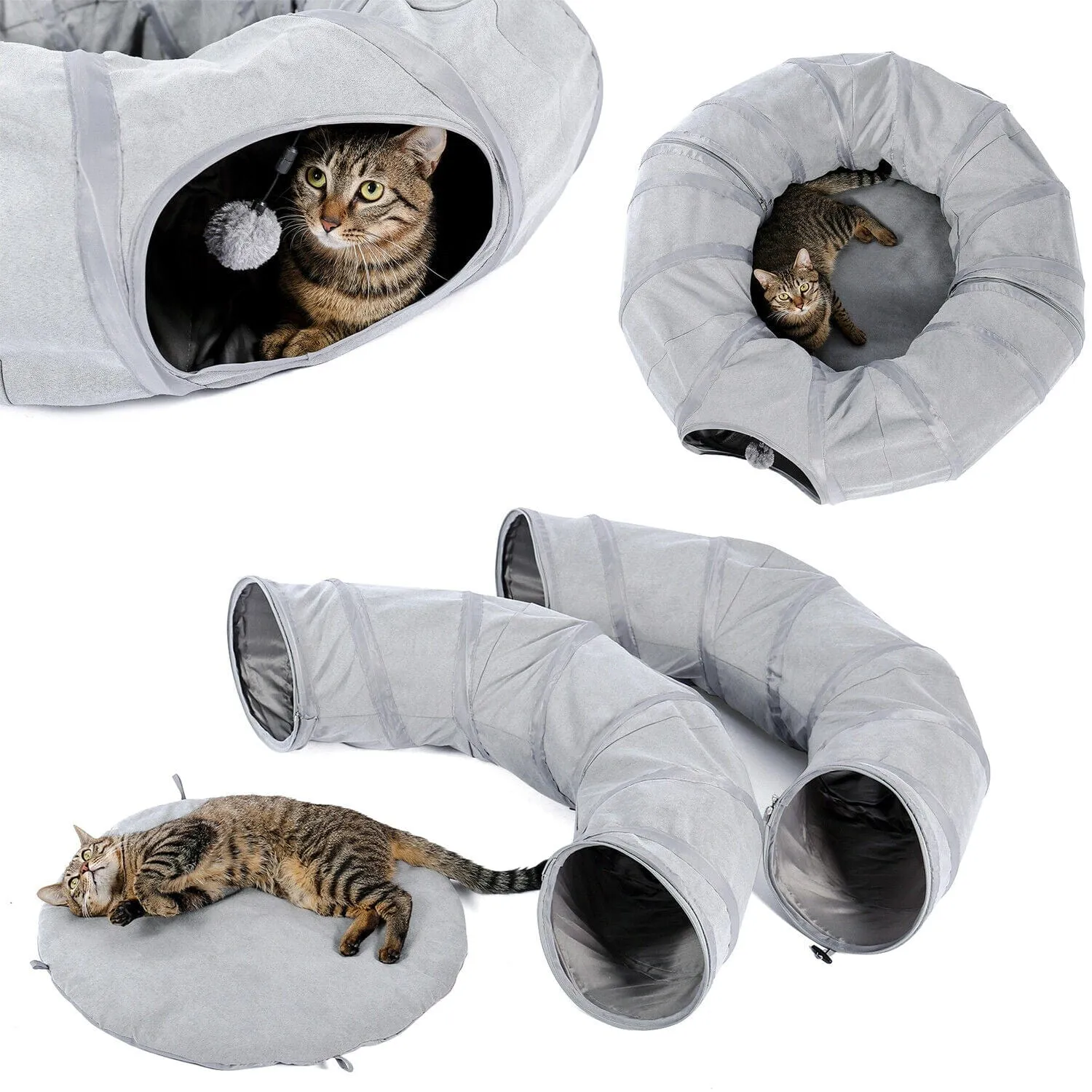 Collapsible Round Cat Tunnel