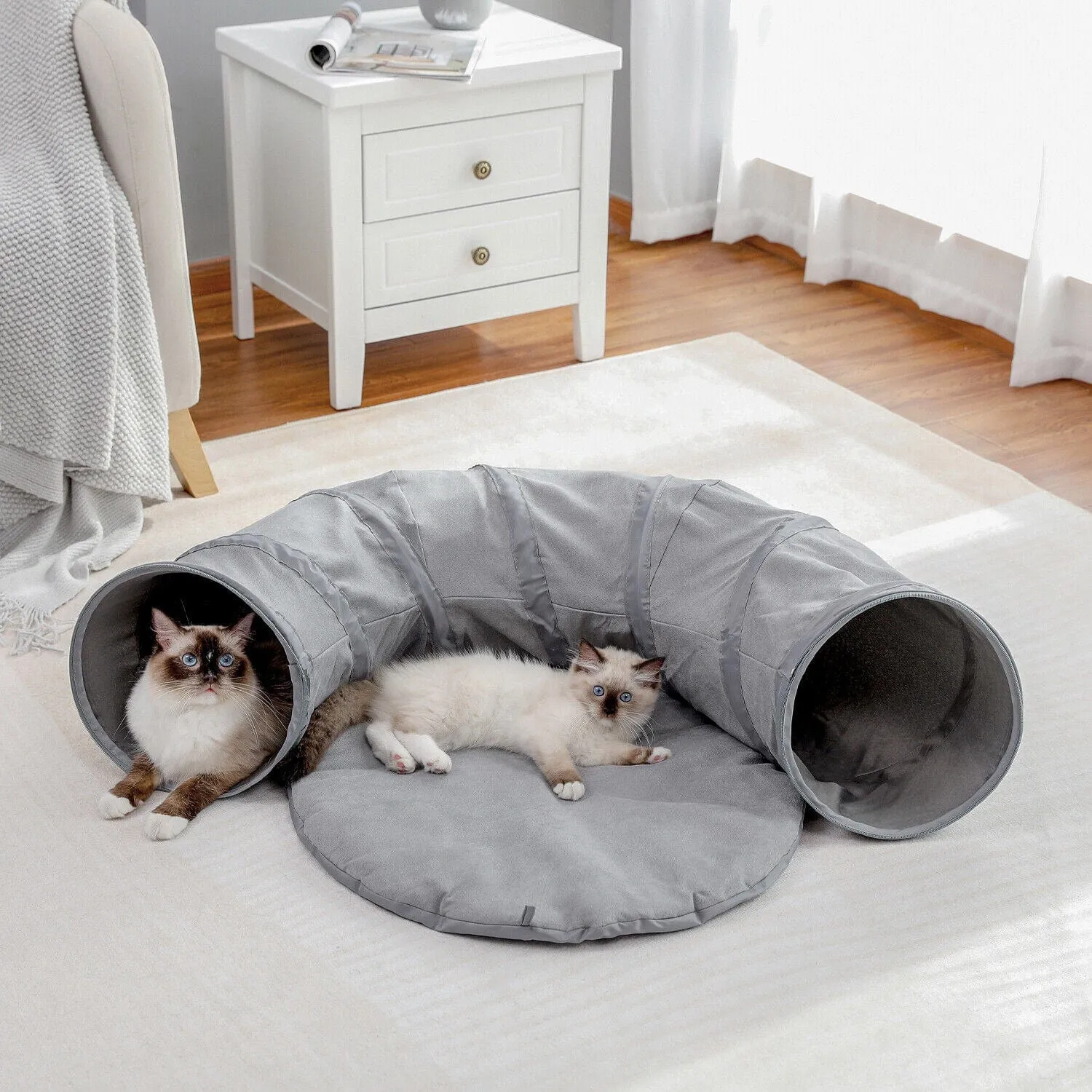 Collapsible Round Cat Tunnel