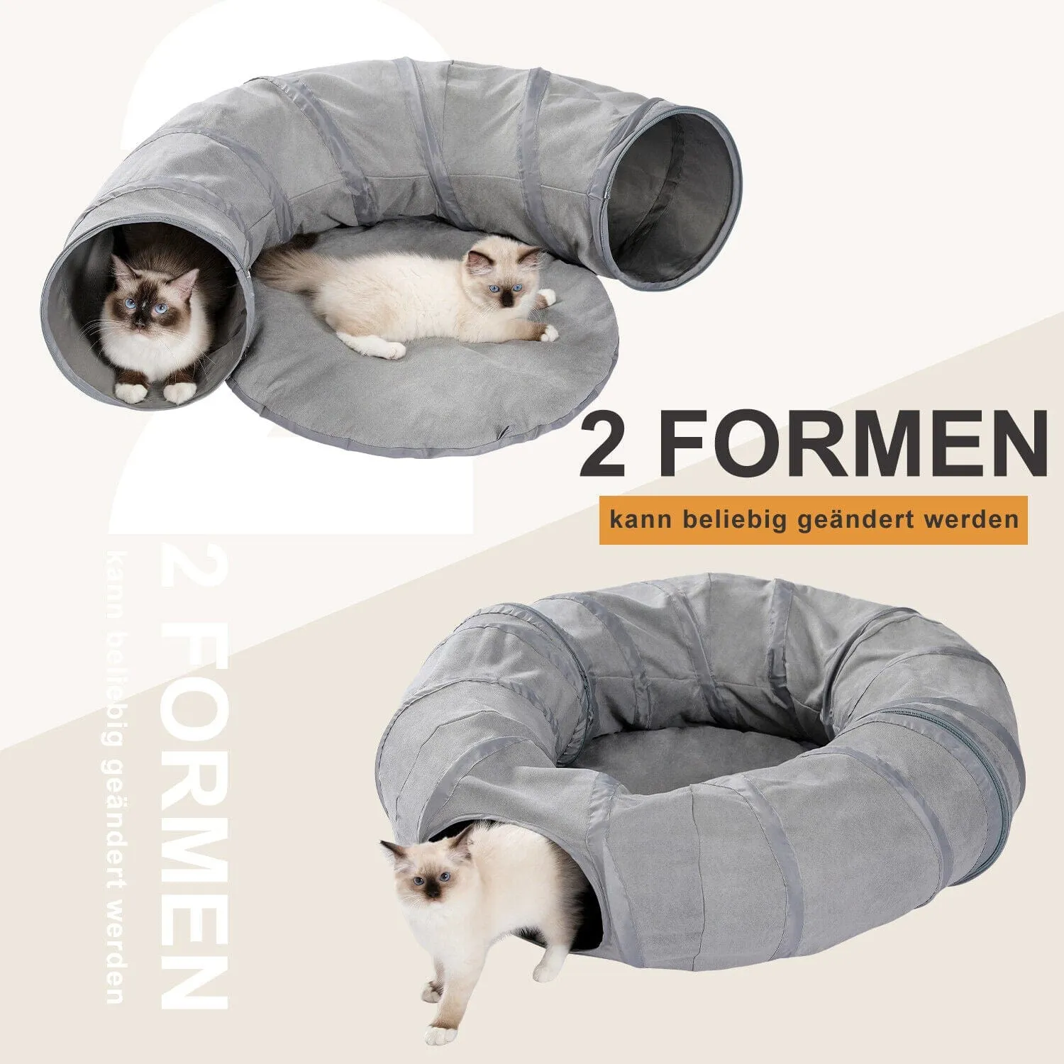 Collapsible Round Cat Tunnel