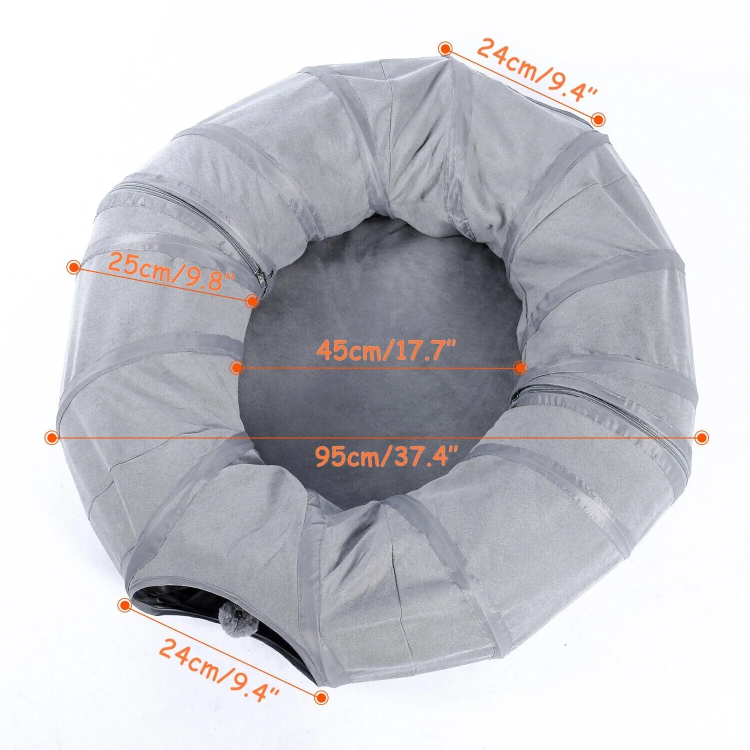 Collapsible Round Cat Tunnel