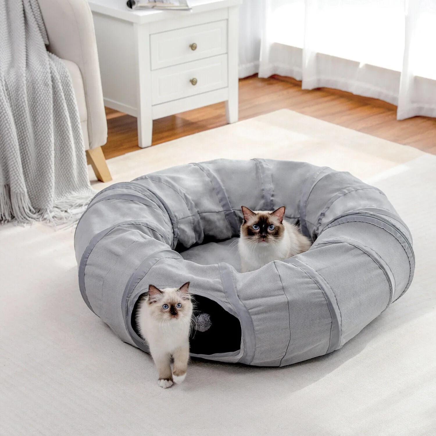 Collapsible Round Cat Tunnel