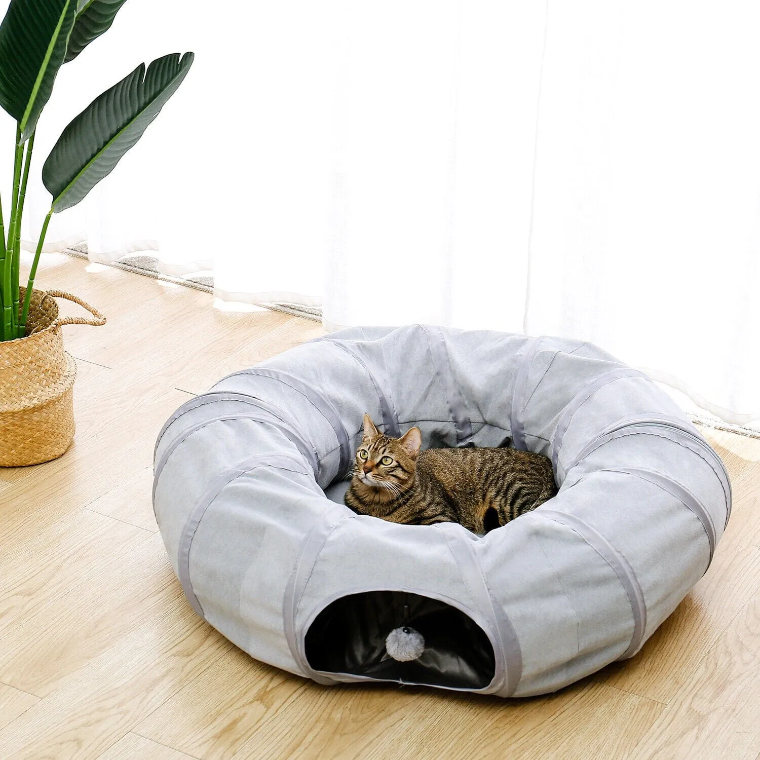 Collapsible Round Cat Tunnel