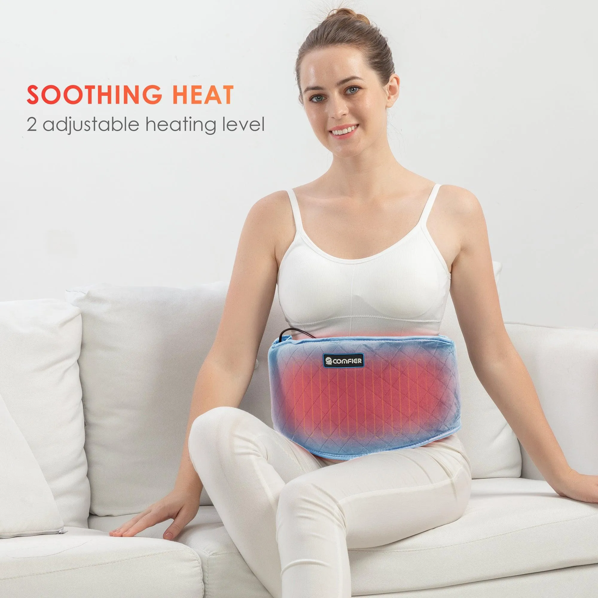 Comfier Heating Pad for Back Pain Relief, Heating Waist Belt with Adjustable Heat  - 6006NB