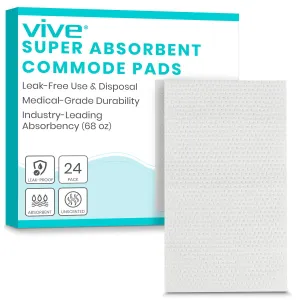 Commode Pads 24 pack (No Liners)