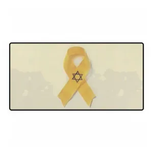 Desk Mats - Bring Them Home Now Yellow Ribbon Design