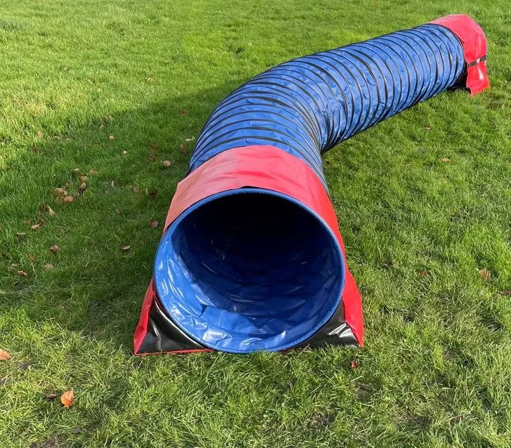 Dog Agility Tunnel Sandbag Adjustable 60cm - 80cm Diameter Tunnels Indoor Outdoor UV PVC Various Colours 490mm Material Width Connects Underneath