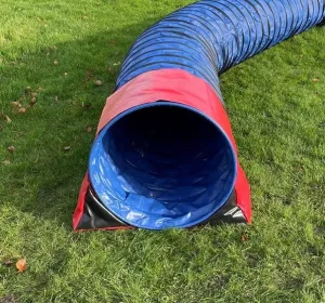 Dog Agility Tunnel Sandbag Adjustable 60cm - 80cm Diameter Tunnels Indoor Outdoor UV PVC Various Colours 490mm Material Width Connects Underneath