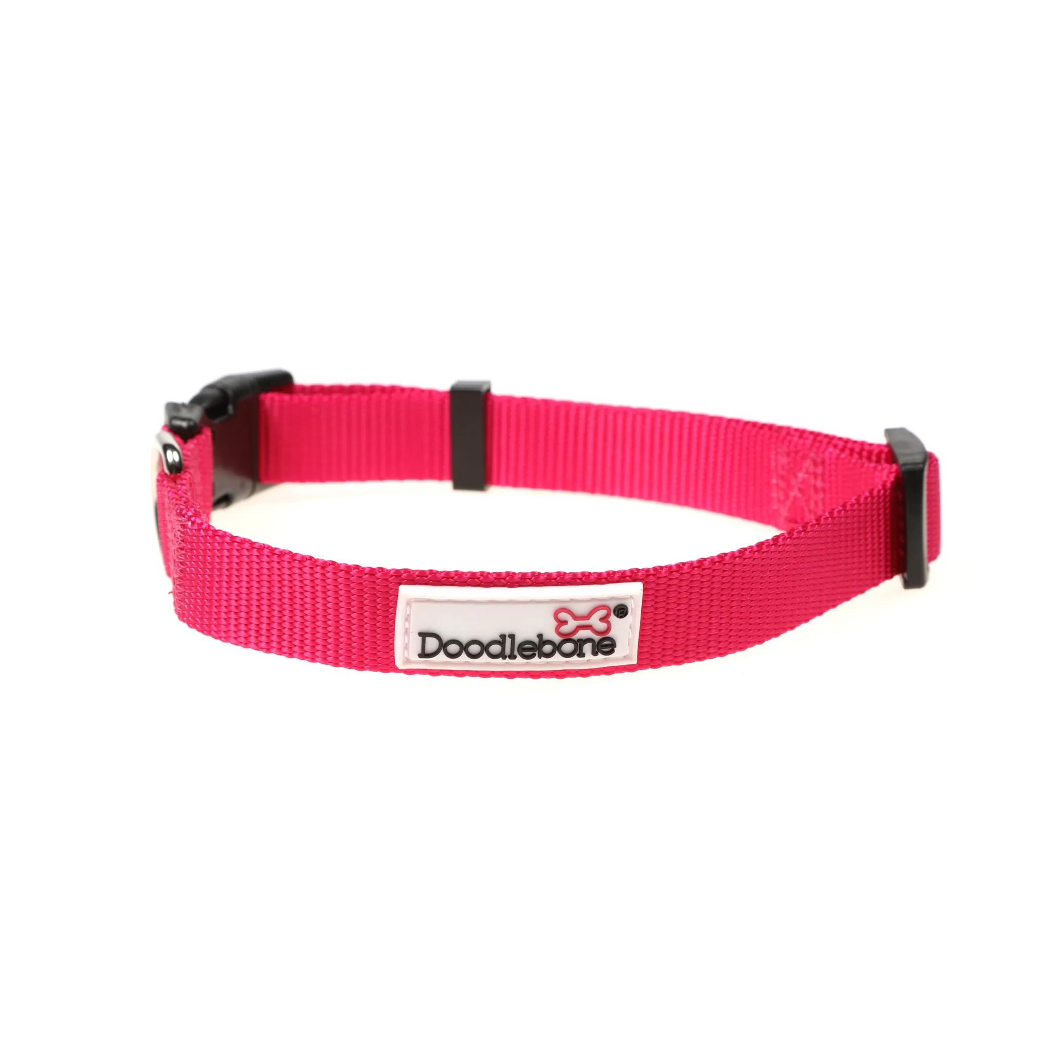 Doodlebone Originals Airmesh Bundle Set Dog Lead, Collar & Harness Fuchsia Pink