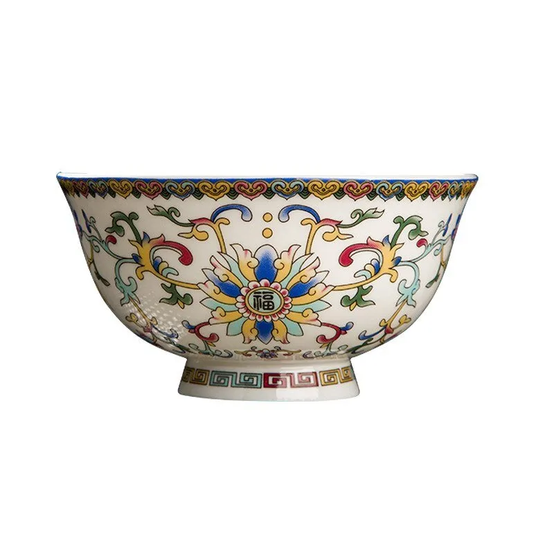 Enameled High-Foot Noodle Bowl