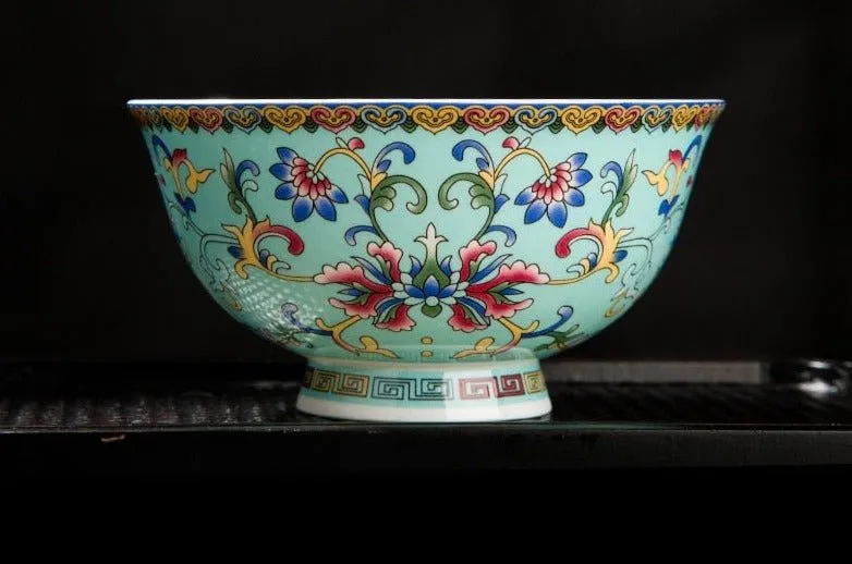 Enameled High-Foot Noodle Bowl