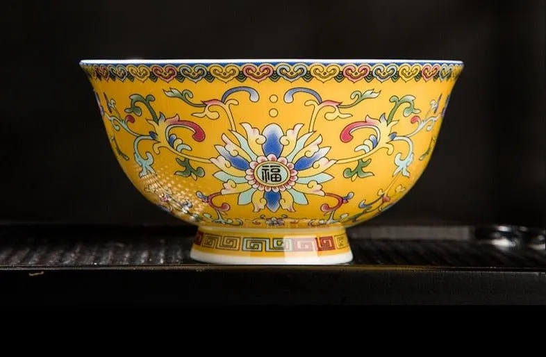 Enameled High-Foot Noodle Bowl