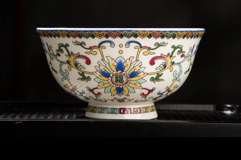 Enameled High-Foot Noodle Bowl