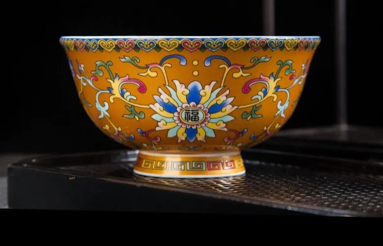 Enameled High-Foot Noodle Bowl