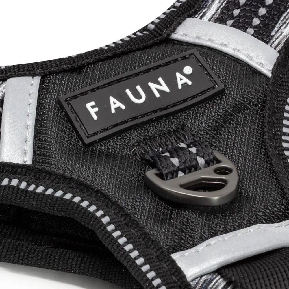 Fauna® Comfort Luxury Black Dog Harness - S/M/L