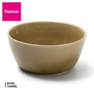 Fissman Ceramic Bowl Brown 1400ml