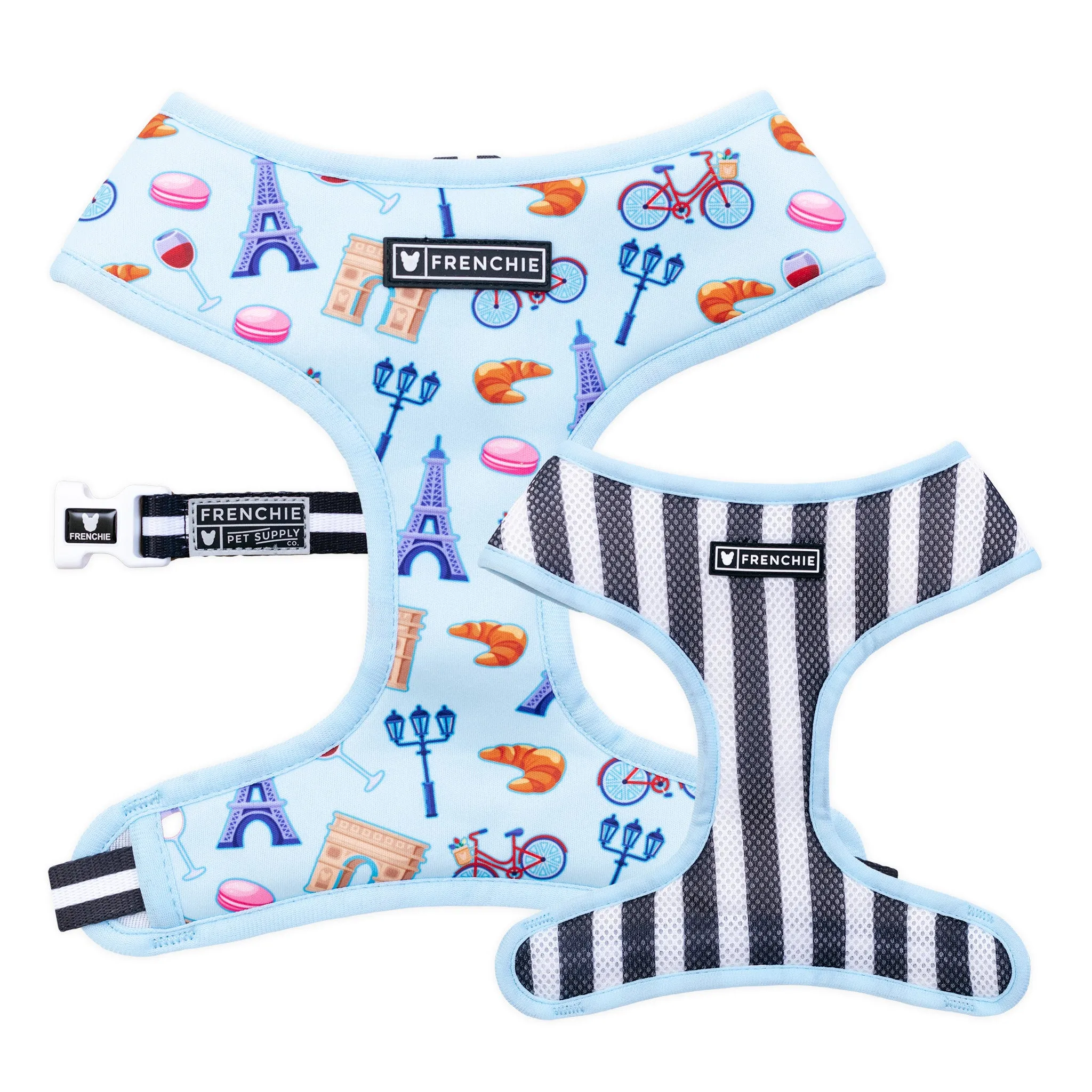 Frenchie Duo Reversible Harness - Frenchie in Paris