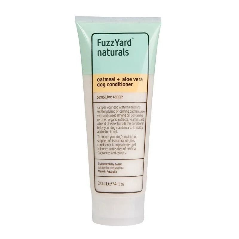 FuzzYard Oatmeal and Aloe Vera Sensitive Conditioner for Dogs 220ml