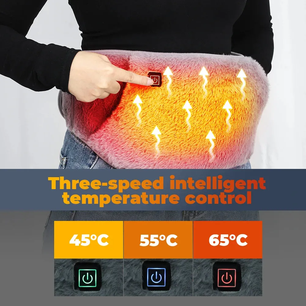 Graphene Electric Heated Waist Warmer - USB Charging Hand Warmer for Cold-Proof Uterus Protection