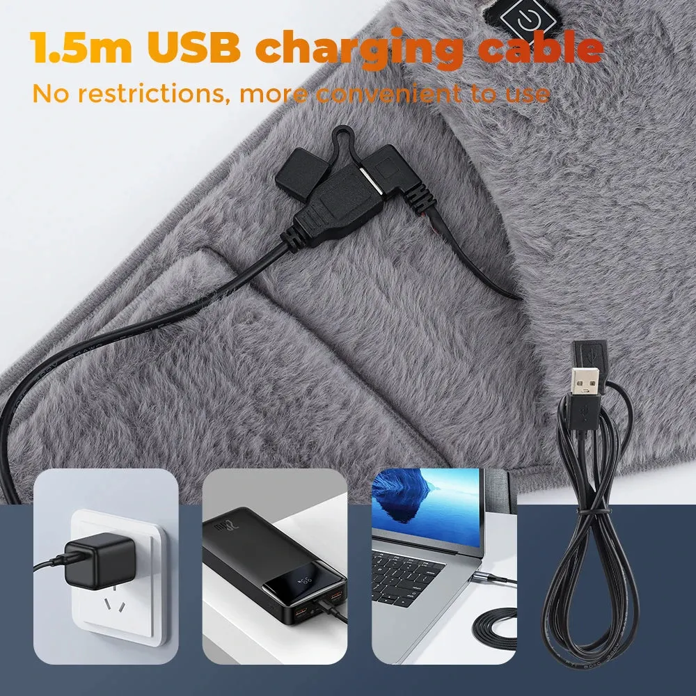 Graphene Electric Heated Waist Warmer - USB Charging Hand Warmer for Cold-Proof Uterus Protection