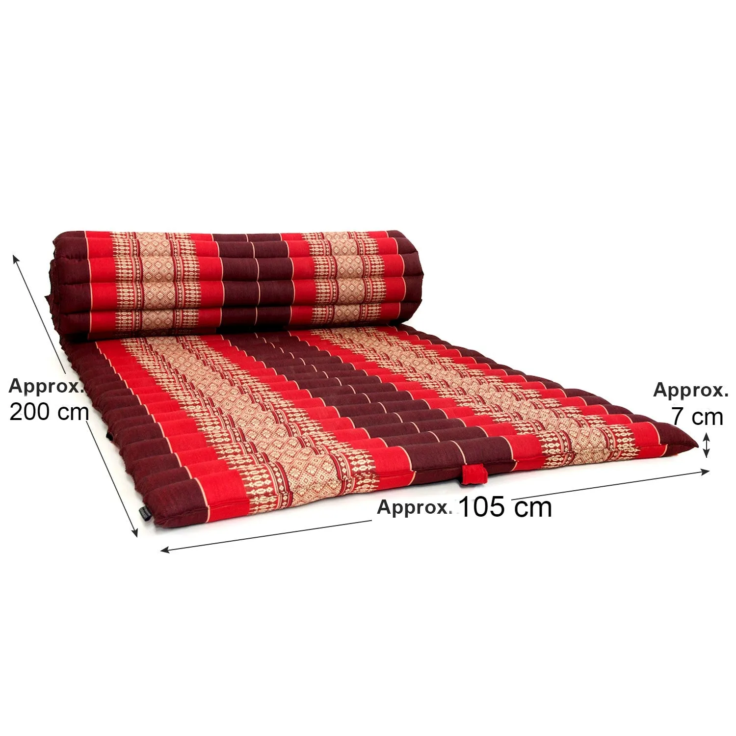 King Single Size Foldable Mattress Kapok Filled day bed, camping or Yoga Matt Natural Kapok Filled_ 105 cm x 200 cm 