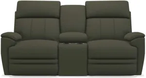 La-Z-Boy Talladega Charcoal La-Z-Time Full Reclining Loveseat With Console