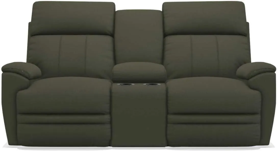 La-Z-Boy Talladega Charcoal La-Z-Time Full Reclining Loveseat With Console