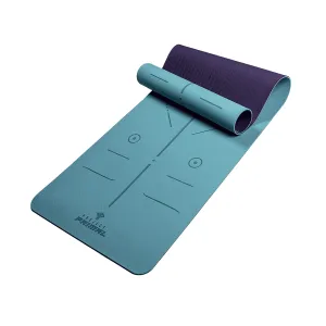 Light Blue Alignment Yoga Mat