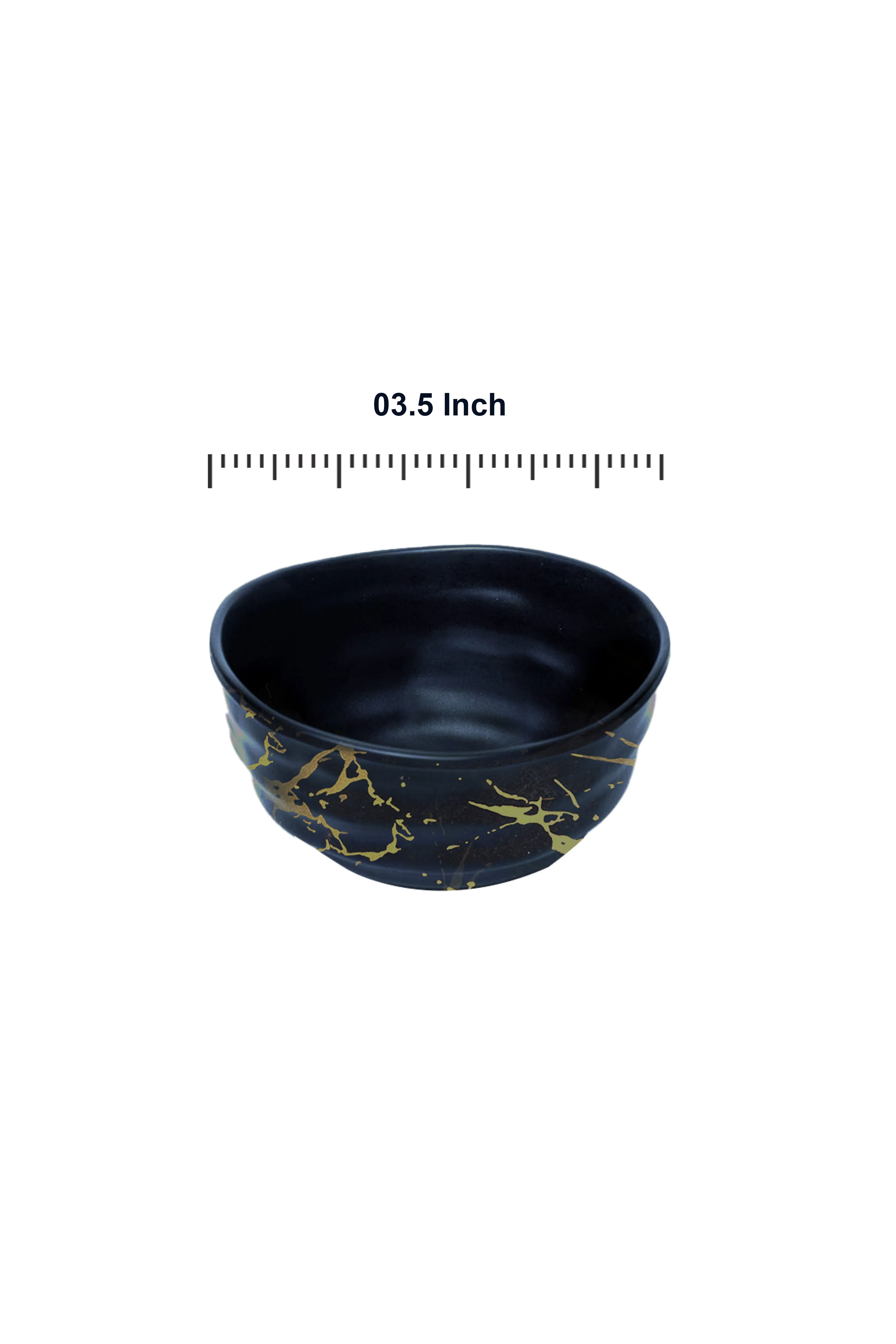 Limited Edition Melamine Dinner set of 24 Pieces (Black Gold)