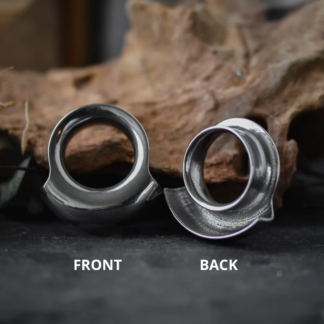 Minimalistic Lobe Tunnels - Silver