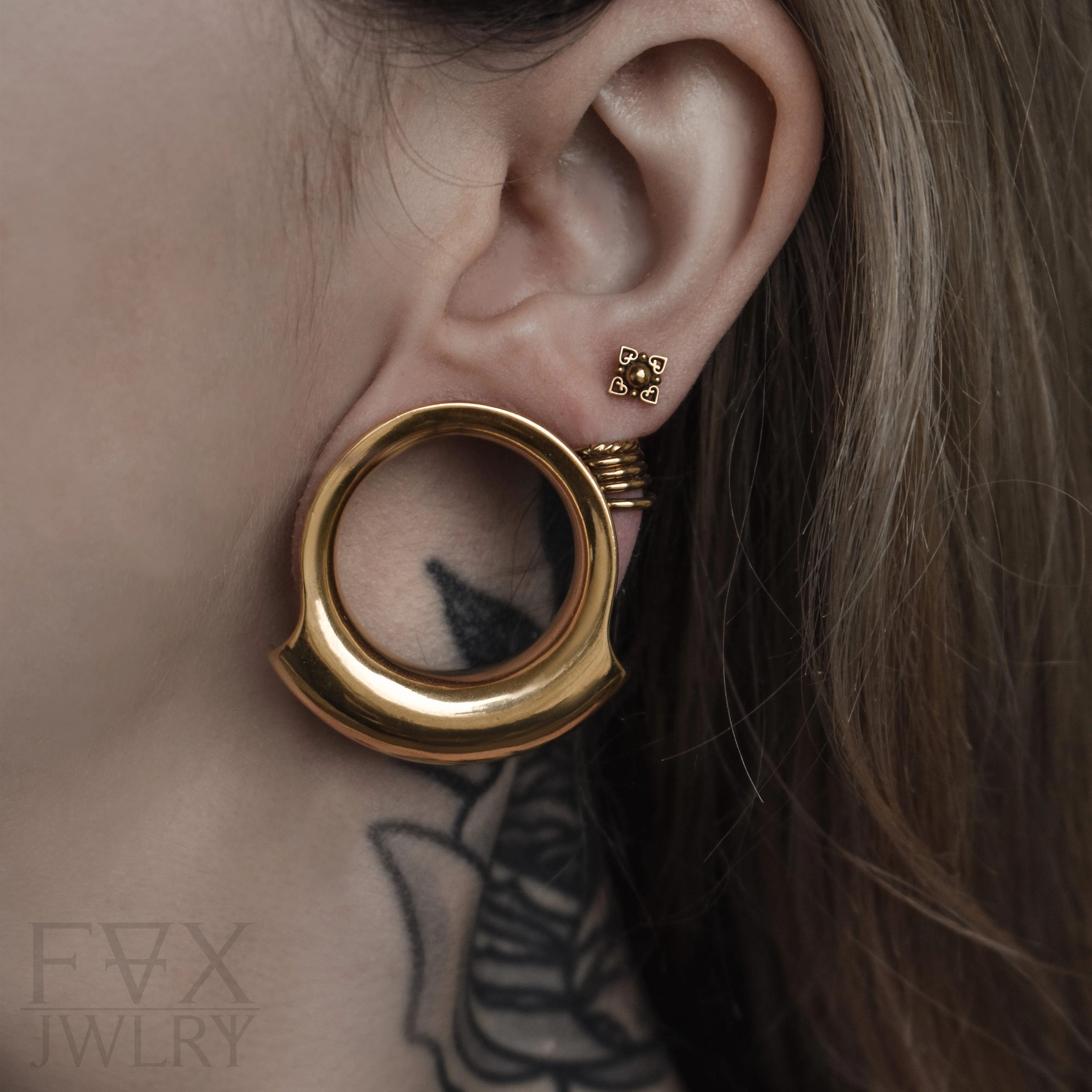 Minimalistic Lobe Tunnels - Silver