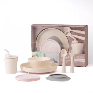 Miniware Little Foodie All-in-one Feeding Set - Vanilla/Cotton Candy