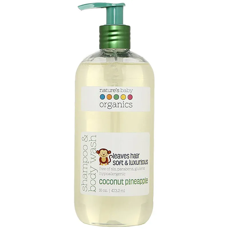 NATURE'S BABY - Shampoo & Body Wash Coconut Pineapple - 16 oz. (473.2 ml)