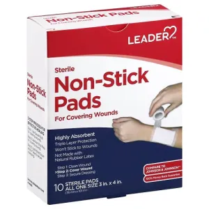 Non Stick Pads | 10 Sterile Pads | 3in x 4in