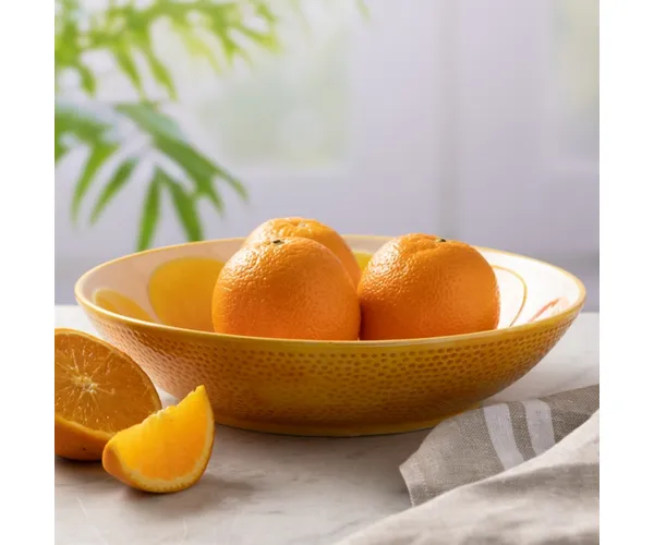 Orange Serving Bowl 10"