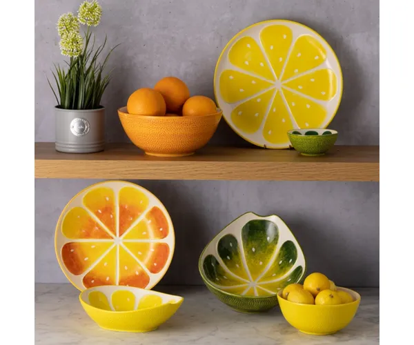 Orange Serving Bowl 10"